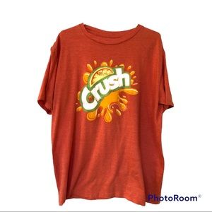 Orange Crush Graphic Tee Shirt Savvy Size Men's XL